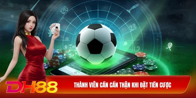 Thành viên cần cẩn thận khi đặt tiền cược