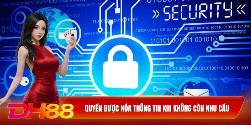 Quyền được xóa thông tin khi không còn nhu cầu