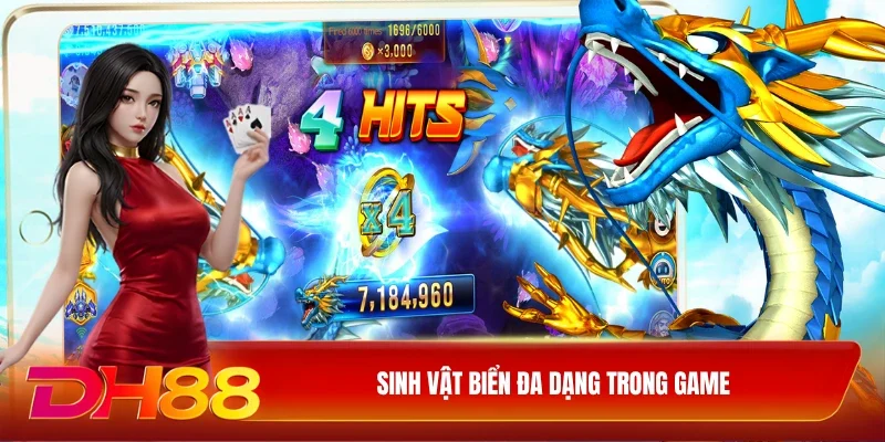 Sinh vật biển đa dạng trong game